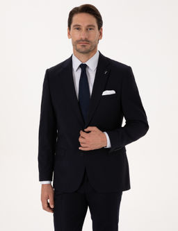 Lacivert Slim Fit Ceket