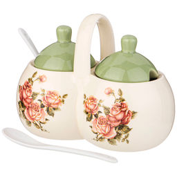 БАНКА ДЛЯ СПЕЦИЙ КОРЕЙСКАЯ РОЗА 17*10*13 СМ. - Lefard фото 3