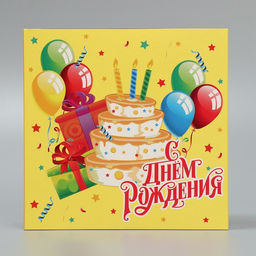 Коробка складная С днём рождения, 14 14 8 см - Дарите счастье фото 3