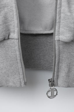 CHAMPION ® X ZARA FLOCK TEXT ZIP-UP HOODIE  фото 4