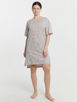 Сорочка ночная женская в сером цвете с веточками - Mark formelle фото 4