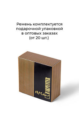 Ремень кожаный мужской CARPENTER Cr11 м.крокодил черный  фото 2