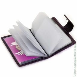 Женская кожаная визитница Sergio Valentini СВ 8143-010  фото 6