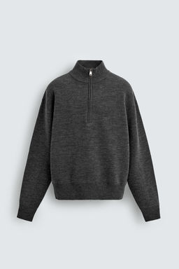 JERSEY CUELLO CREMALLERA / Gris oscuro - Zara фото 6