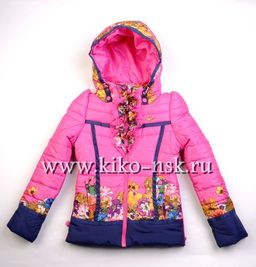 1133Б Куртка для девочки на синтепоне - Kiko фото 2