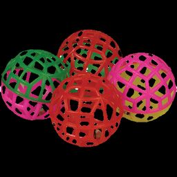 Игрушка д/к Погремушка сетчатая 5,5см, упаковка (6шт), 50, 164140, Пирей