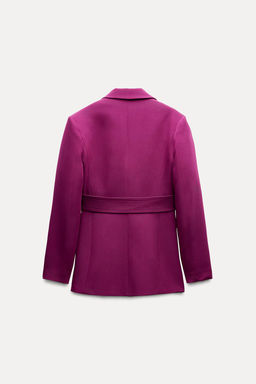 DOUBLE-BREASTED BLAZER WITH BACK BELT DETAIL - Zara фото 5