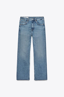 TRF CROPPED FLARE HIGH-WAIST JEANS - Zara фото 40