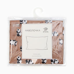 Наволочка Этель Lazy panda 50х70 см, 100% хлопок, бязь  фото 4