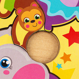 Рамка - вкладыш «Животные в цирке», 11 деталей, 30×10 см