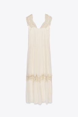 COMBINED LACE CAMISOLE DRESS - Zara фото 7