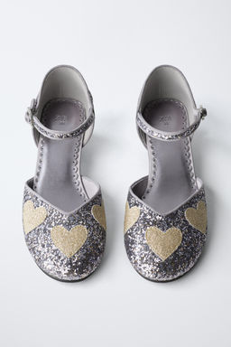 SPARKLING HEELS WITH HEARTS - Zara фото 4