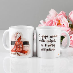 Кружка керамическая «Хотела быть доброй» 320 мл