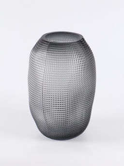 Ваза «Аллесио», 30×20 см, стекло, чёрная