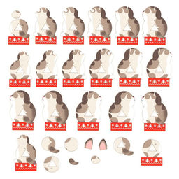 3D конструктор Милый котик, 28 деталей - Unicon фото 3