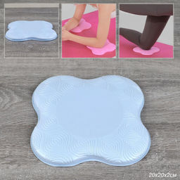 Подушка опорная для фитнеса и йоги 20х20х2/ голубой / уп100