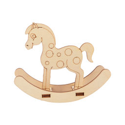 Заготовка для декорирования Mr. Carving КЛ-41 Лошадка-качалка фанера х 9.7 х 8 см  фото 3
