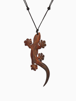 Кулон «Ящерица», дерево соно