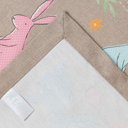 Дорожка пасхальная на стол Этель Зайцы 30х70 см, 100% хл, саржа 190 гр/м2  фото 8