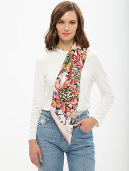 Платок жен. шелк 90х90 E04-8312-04 - Eleganzza фото 3