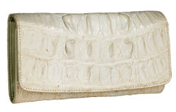 Кошелек Sefaro из кожи крокодила белый