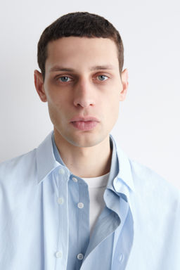 CAMISA DE POPEL?N DE ALGOD?N PIMA RELAXED FIT - H&m фото 10