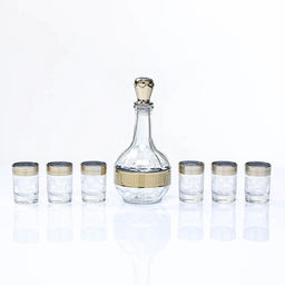 Мини-бар «Барокко», барная стойка, графин, 6 стопок, стекло