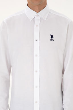 Erkek Beyaz Uzun Kollu Basic G_mlek Sepette S_rpriz _ndirim - U.s. polo assn фото 13