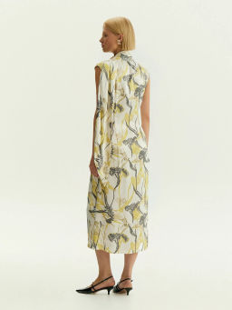 Платье миди из 100% вискозы с цветочным принтом, PL1740/narcis - Emka фото 7