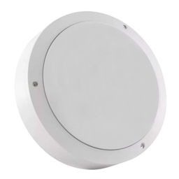 ULW-K15A 25W/5000K IP65 WHITE Светильник светодиодный влагозащищенный. Круг. Белый свет (5000K). 3000Лм. 220X70мм. Корпус белый. ТМ Uniel