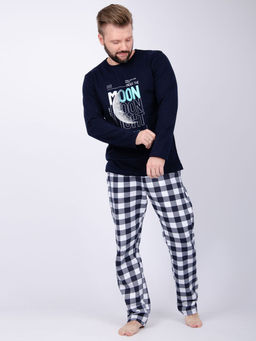 Пижама Луна футер с начёсом, трикотаж - Малина фото 5