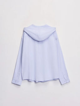 Рубашка с капюшоном свободного кроя ZR2606043010-49 / Zarina  фото 11