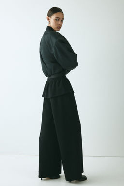Pantal?n efecto neopreno con falda superpuesta - H&m фото 3