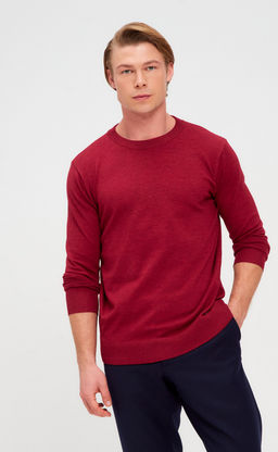 Джемпер мужской однотонный F310-0502 красный