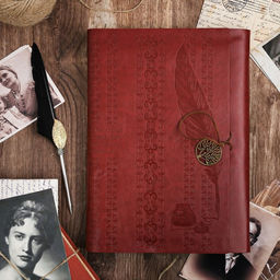 Родословная книга «Наш род», с пером, 56 листов, коричневый, 35×25 см
