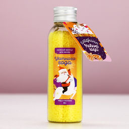 Жемчуг для ванны Сладкого Нового года!, 85 г, аромат мёда и молока, Чистое счастье фото 5