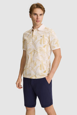 Erkek Krem Regular Fit Polo Yaka Ti__rt