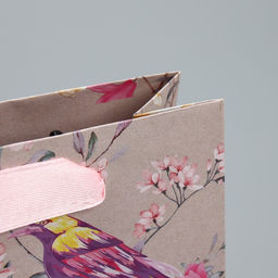 Пакет крафтовый горизонтальный Птицы, S 15 12 5.5 см - Дарите счастье фото 4