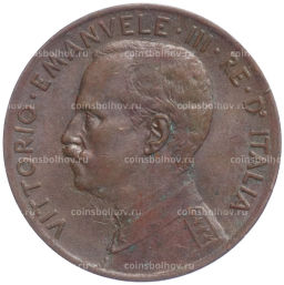 Монета 2 чентезимо 1916 года Италия