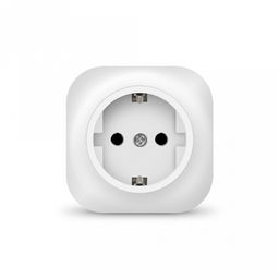 Розетка одноместная "Ionich", открытая установка, с заземлением, еврослот, 16А, 220В, белый (Китай)