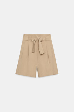 BERMUDA CINTUR?N LAZADA / Camel medio - Zara фото 6