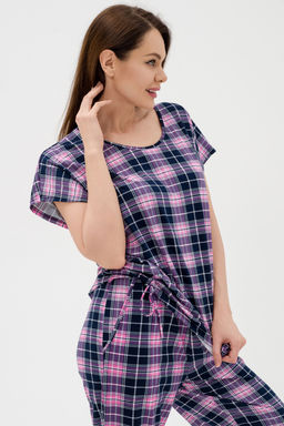 Костюм женский из футболки и брюк из кулирки Крым розовый - Амадэль фото 11