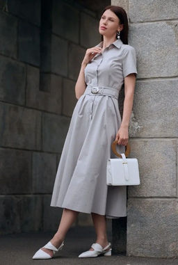 Платье с отстрочками OD-787-2