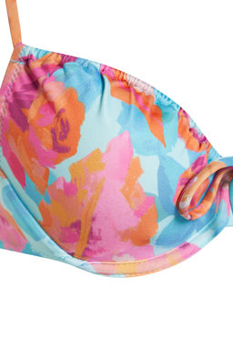 TRENDYOLMILLA Cicek Desenli Balkonet Tunelli Regular Bikini Tak?m? TBESS24BT00102  фото 8