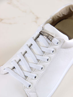 Кеды босоногие кожаные 189.астиw.Белый