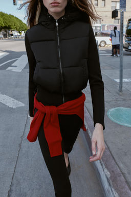 CONTRAST PUFFER JACKET - Zara фото 2