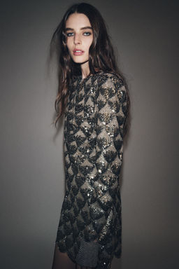 ZW COLLECTION SHORT SEQUIN DRESS