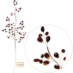 Ветка декоративная "Изящный шарм" 76 см, Шоколад