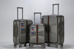 Набор чемоданов , тройка, полипропилен, 2514 Бронзовый