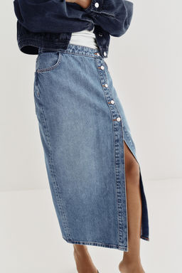 Z1975 CROPPED OVERSIZE DENIM SHIRT - Zara фото 8